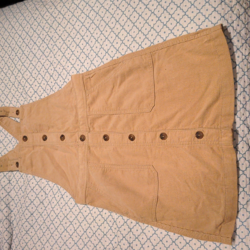 Girls corduroy overall skirt